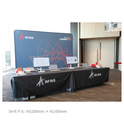 EZチューブ・グラフィックウォール【2mモデル】施工簡単・再利用可｜次世代バックパネル